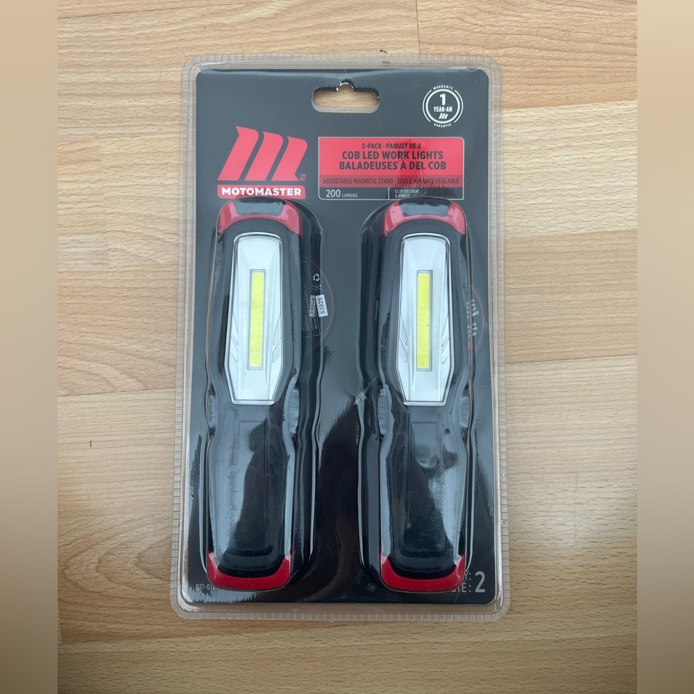 Illuminate your workspace with the MotoMaster Rechargeable COB Worklight.